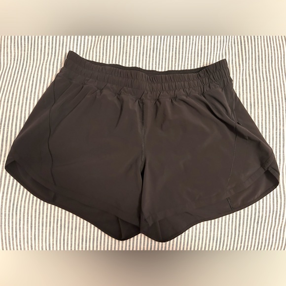 lululemon athletica Pants - Lululemon Black Track That Mid Rise Shorts | Size 14 | 5” inseam